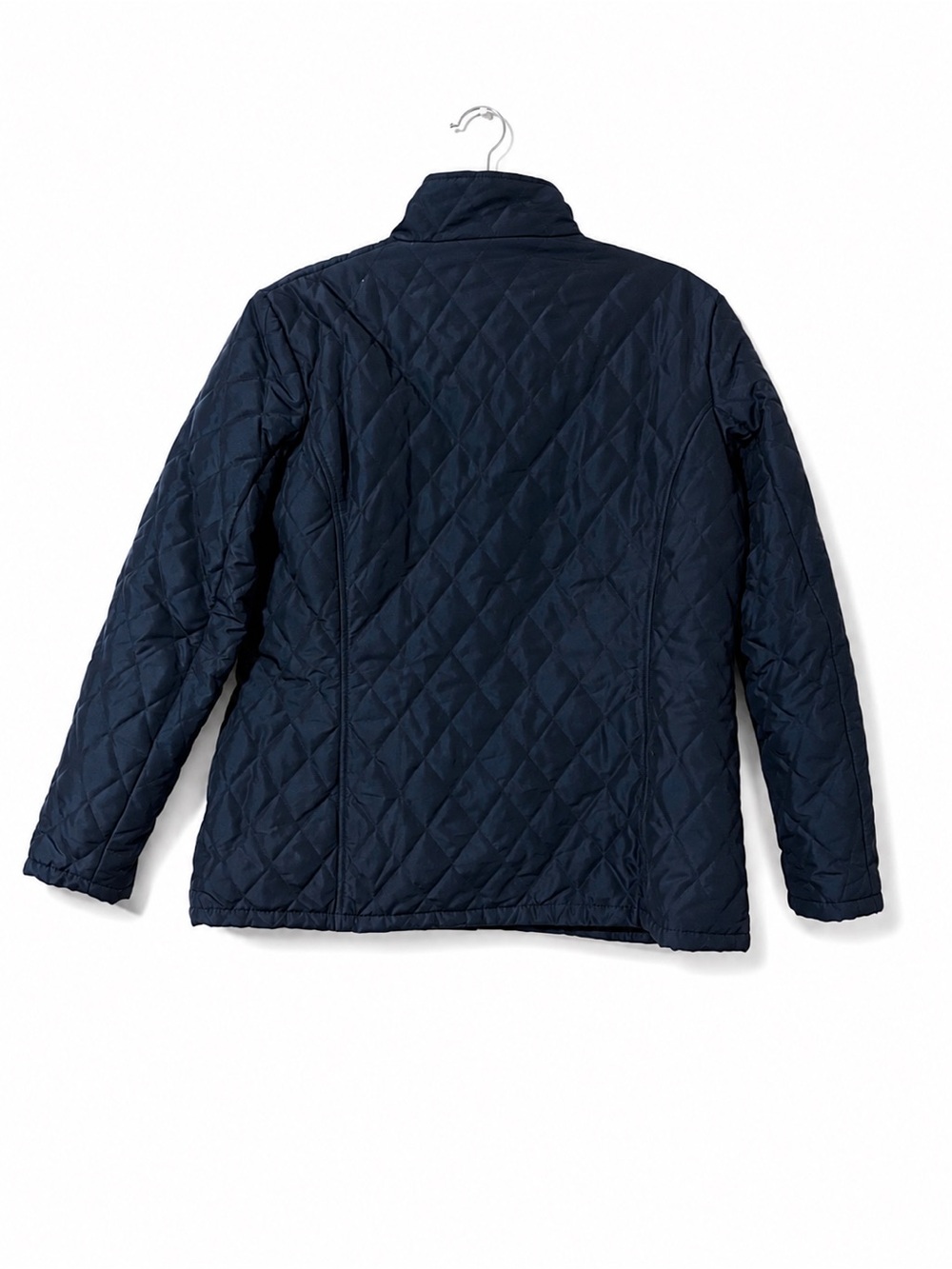 Barbour Navy Quilted Snap-Front Women's Jacket - Picture 3 of 6